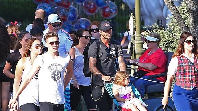 Los Beckham, protagonistas en Disneyland