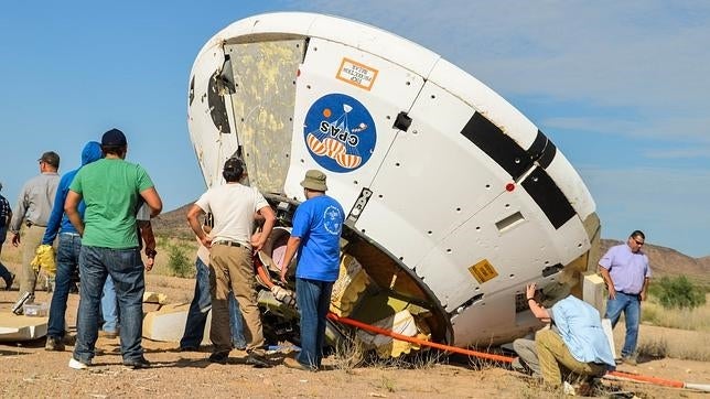 La NASA prueba a aterrizar su nueva nave tripulada a Marte... del revés