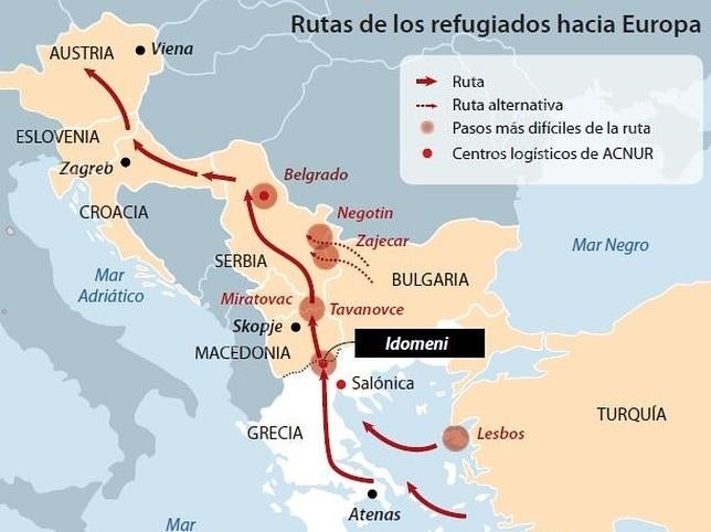 Caminos de dolor a Europa: las rutas alternativas a los Balcanes de los refugiados