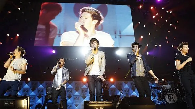 «One Direction» durante un concierto en Nueva York