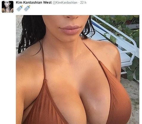 Kim Kardashian defiende la lactancia en las redes sociales