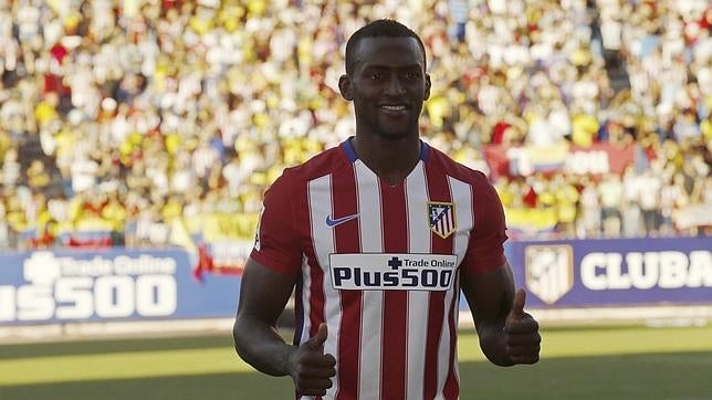 Jackson Martínez, en su presentación con el Atlético