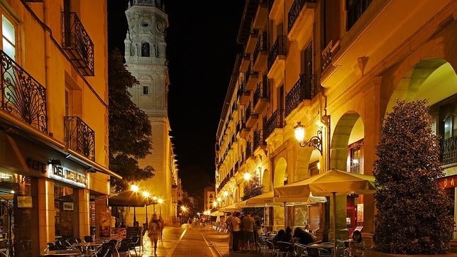 Calle Portales, en el centro de Logroño