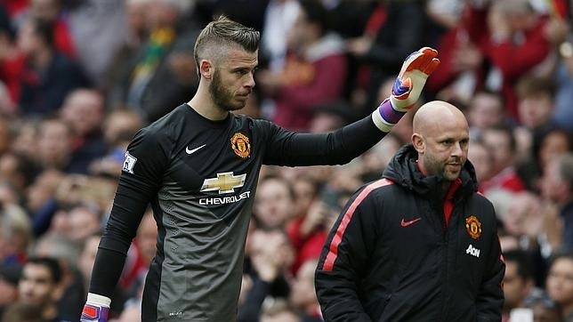David De Gea, durante un encuentro con el Manchester United