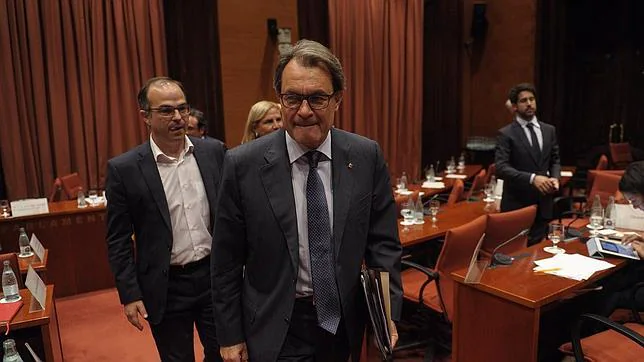 Artur Mas, ayer, en el Parlament