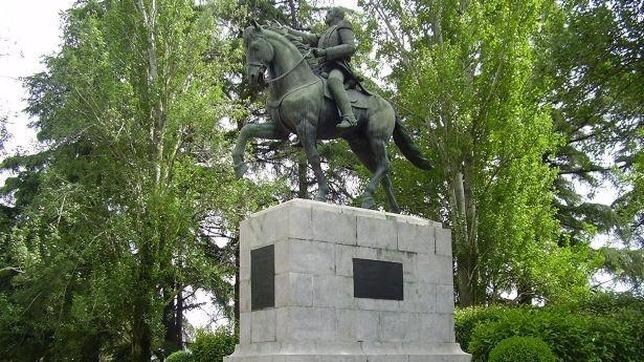 La estatua de Simón Bolívar, emplazada en el Parque del Oeste de Madrid