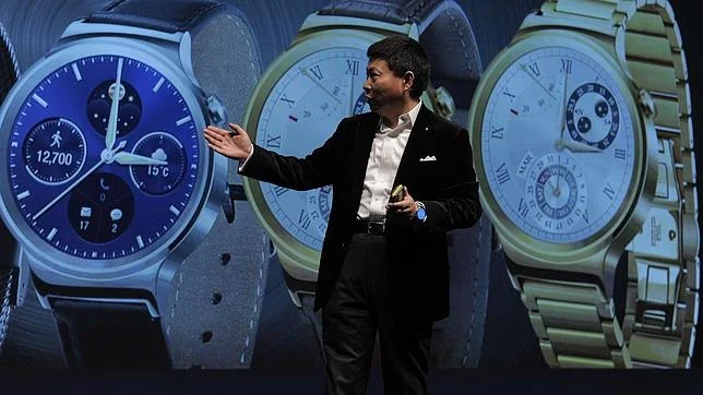 Richard Yu, CEO de Huawei, durante la presentación de su reloj inteligente