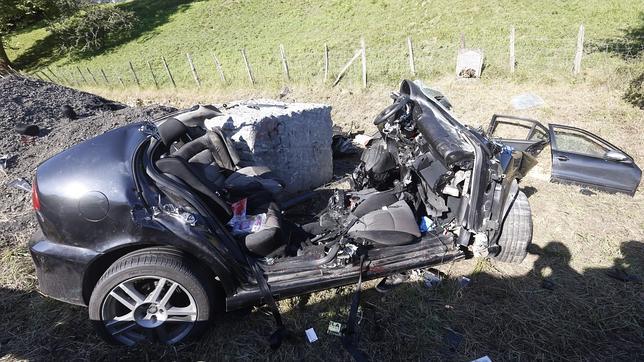 Mueren tres jóvenes en un accidente de tráfico en Azpeitia (Guipúzcoa)