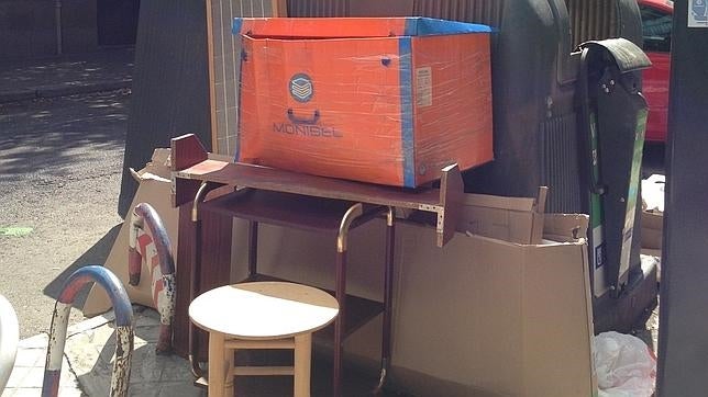 La basura campa en las calle de Madrid