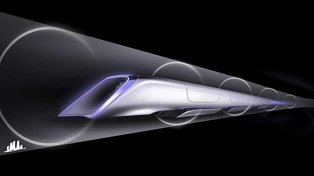 Boceto del Hyperloop, el proyecto de tren supersónico