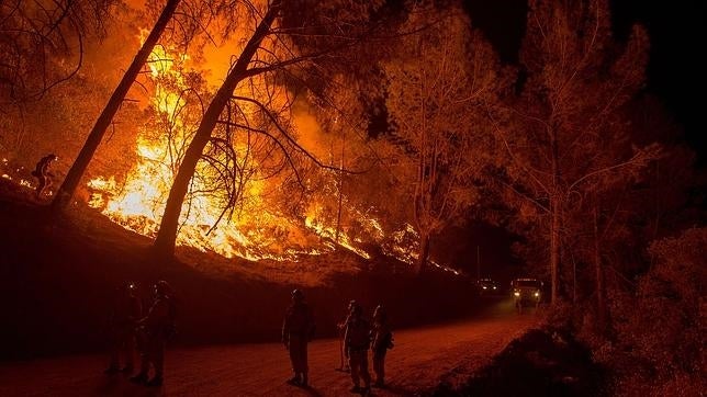 Más de 3.800 bomberos luchan contra el fuego en el incendio forestal de California