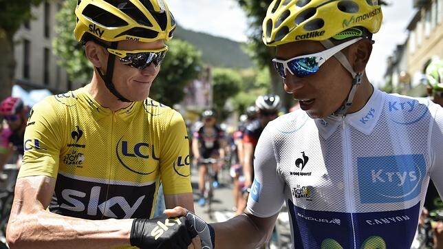 Froome y Quintana se dan la mano en el Tour
