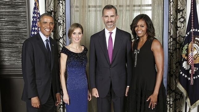 Los Reyes y los Obama en Nueva York, en septiembre de 2014