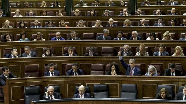 Momento de las votaciones del pleno del Congreso, donde se aprueba el proyecto de ley de Presupuestos