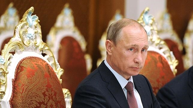 Vladimir Putin durante una reunión el pasado martes