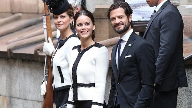 La princesa Magdalena, Sofía y el príncipe Carlos Felipe