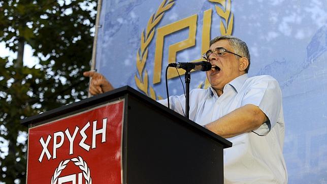 El líder de Amanecer Dorado, Nikolaos Mihaloliakos