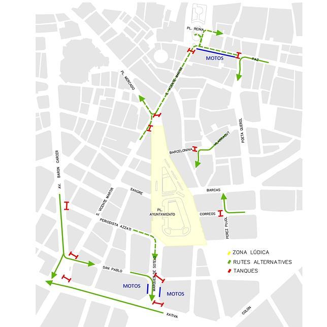 Consulta aquí los cortes de tráfico de este martes en Valencia por el día de la Movilidad