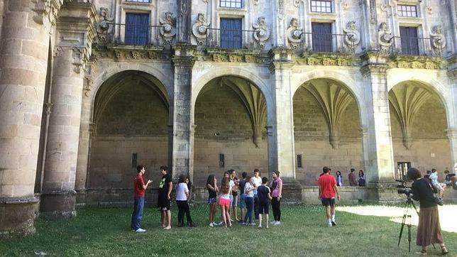 Rodaje de «Looking for Bill Viola» por los alumnos del IES de Celanova