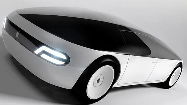 Este es uno de los bocetos del «concept car» de Apple