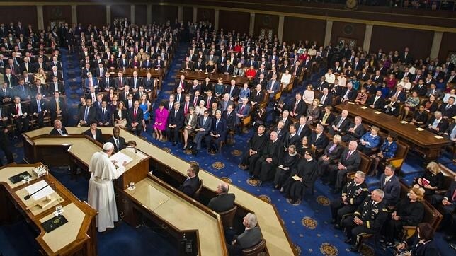 Bergoglio, ante el Congreso de Estados Unidos, en Washington, este jueves