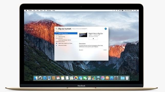 OS X El Capitán desembarca en Mac con mayor rendimiento y mejores búsquedas