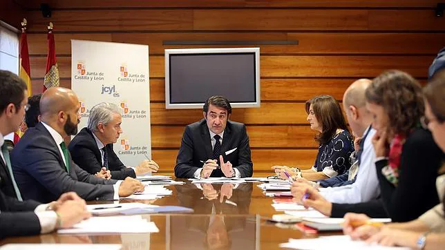 Suárez-Quiñones, durante la reunión de este viernes