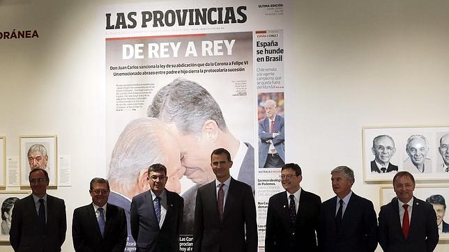 El Rey Felipe VI inaugura la exposición del 150 aniversario de Las Provincias