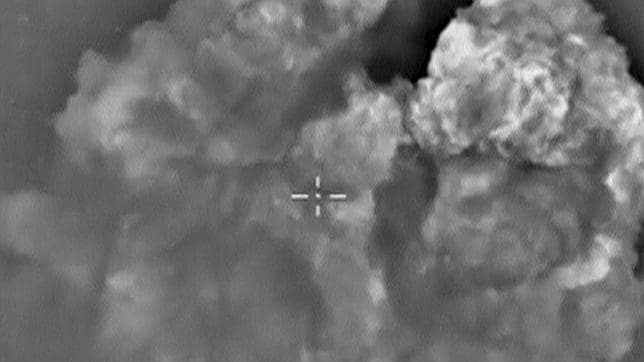 Imagen de un ataque aéreo ruso en Siria difundida por el Ministerio de Defensa de Rusia