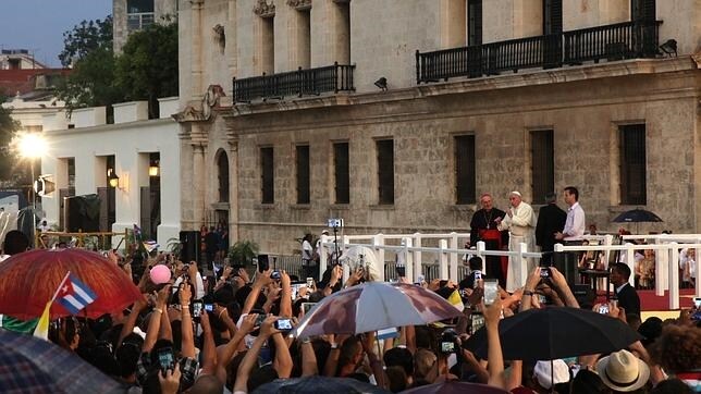 Encuentro del Papa con los jóvenes, en La Habana el pasado septiembre