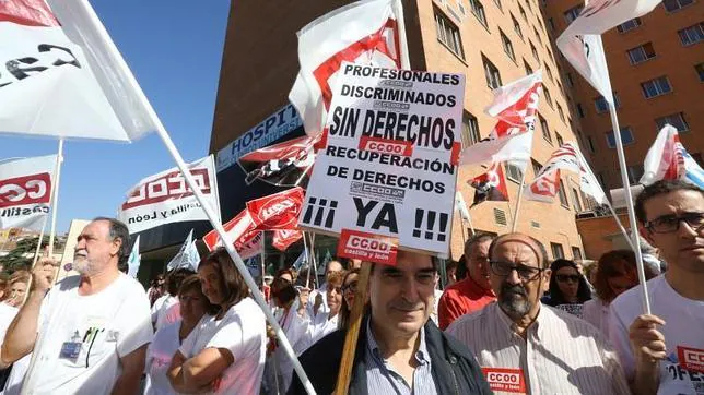 Protesta de los sindicatos Médicos el pasado mes de septiembre