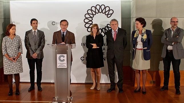 El secretario de Estado de Cultura, José María Lassalle, durante la presentación del programa, en presencia de otras autoridades
