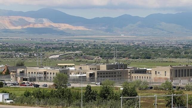 Vista del pabellón de máxima seguridad de una cárcel estatal en Utah