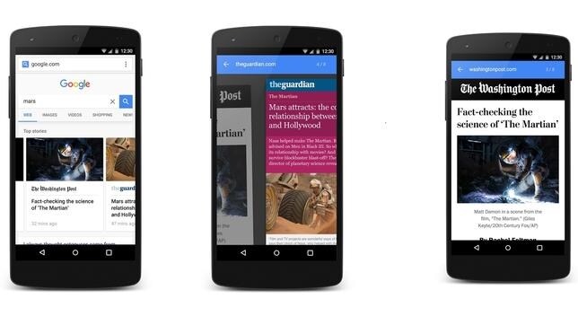 Google acelera la información del móvil