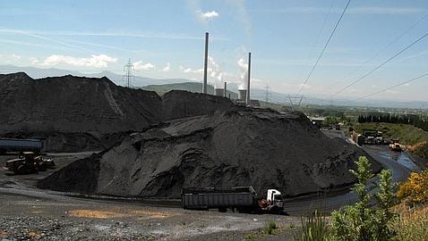 Parque de carbones en Cubillos de Sil