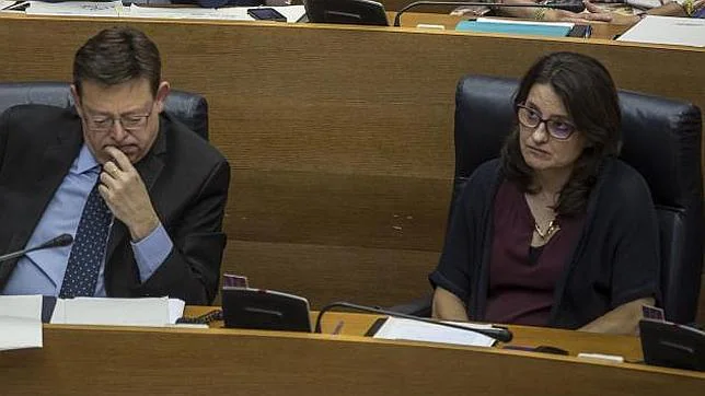 Puig y Oltra, en la última sesión plenaria de las Cortes Valencianas