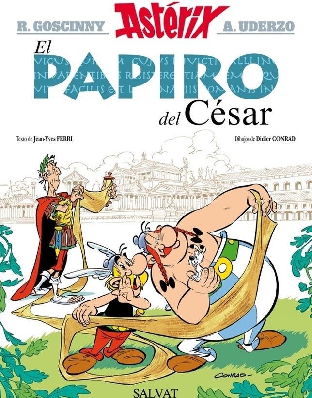 Portada del nuevo Astérix, presentado en París esta mañana