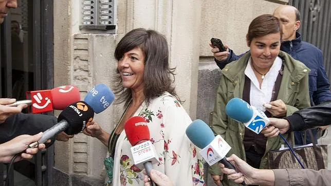 Nerea Llanos a su llegada a la reunión del comité de dirección del PP vasco, este martes en Vitoria