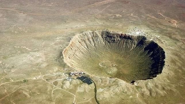 Meteorito del cráter Barringer: a más de tres mil grados en diez billonésimas de segundo