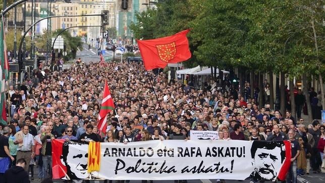 Manifestación de esta tarde en San Sebastián