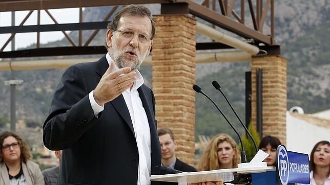 Mariano Rajoy, presidente del Gobierno, en un acto del PP