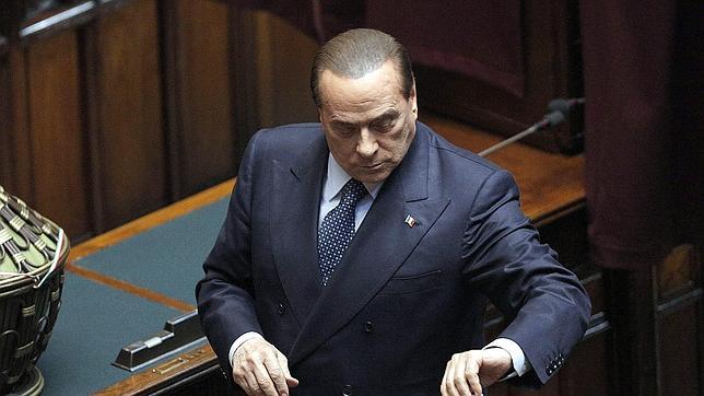 Silvio Berlusconi vota para la elección del presidente de la República