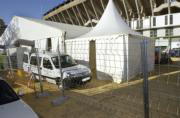 Talados seis árboles junto a la carpa vip instalada por el Betis para la Champions