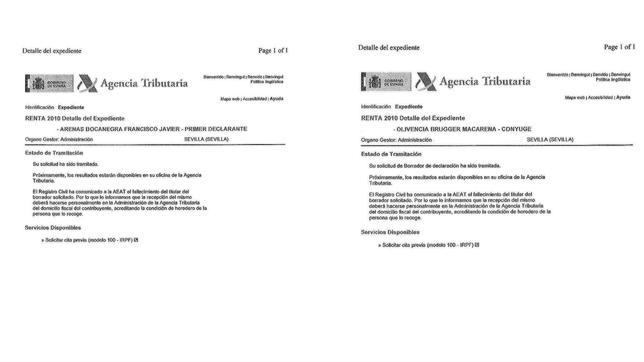 Hacienda «mata» a Arenas y a su mujer