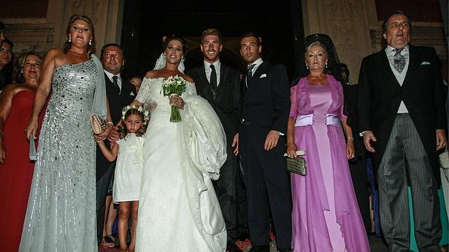 Sergio Ramos acude a la boda de su hermana, Miriam