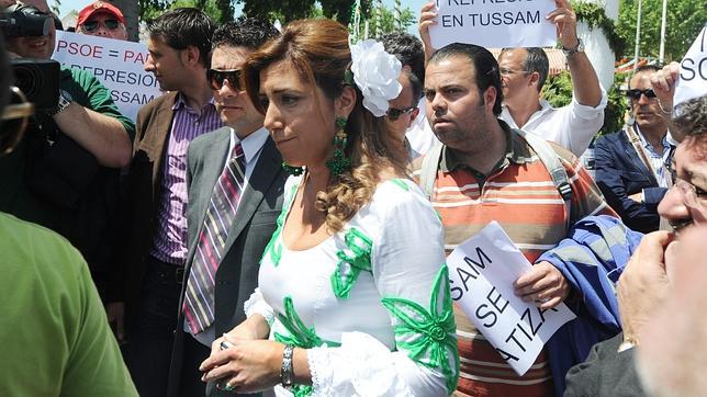 Susana Díaz en la Feria de Sevilla