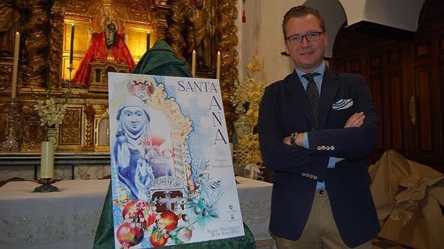 Juan Miguel Martín refleja en su cartel a una Santa Ana «sencilla» que ahonda en la tradición