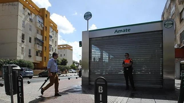Metro de Sevilla reabre la estación de Amate tras las lluvias de este miércoles