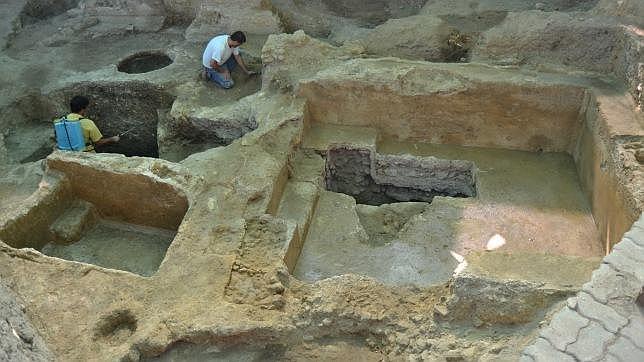 Hallada una piscina romana del siglo I en Carmona
