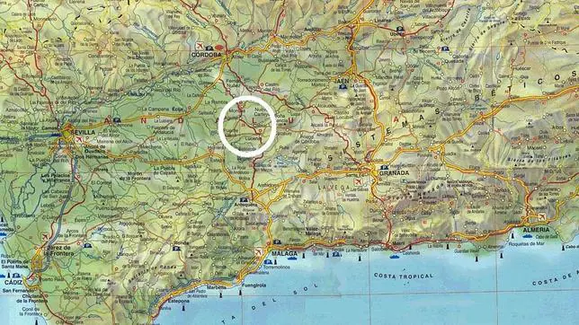 ¿Cuál es el centro geográfico de Andalucía?